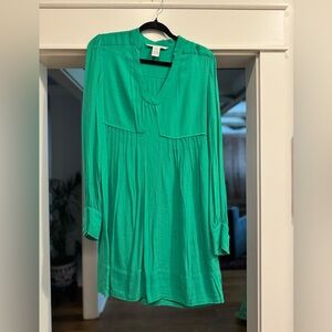 Diane Von Furstenberg green dress